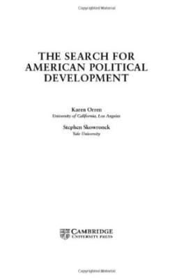 The Search for American Political Development