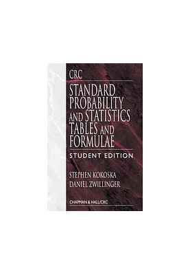 CRC standard probability and statistics tables and formulae