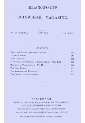 Единбурзький журнал Blackwood, том. 71, № 439, травень 1852 р