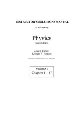 Instructor's Solutions Manual to Physics
