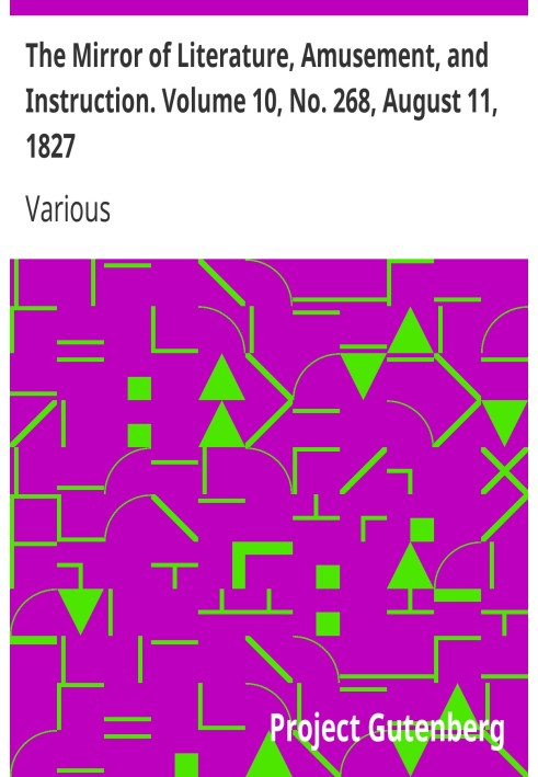 Дзеркало літератури, розваг і навчання. Том 10, № 268, 11 серпня 1827 р