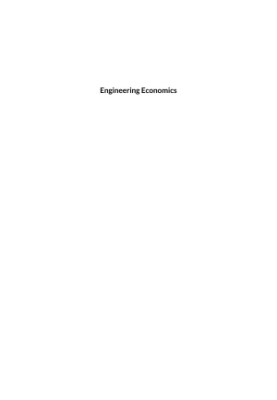 Engineering Economics