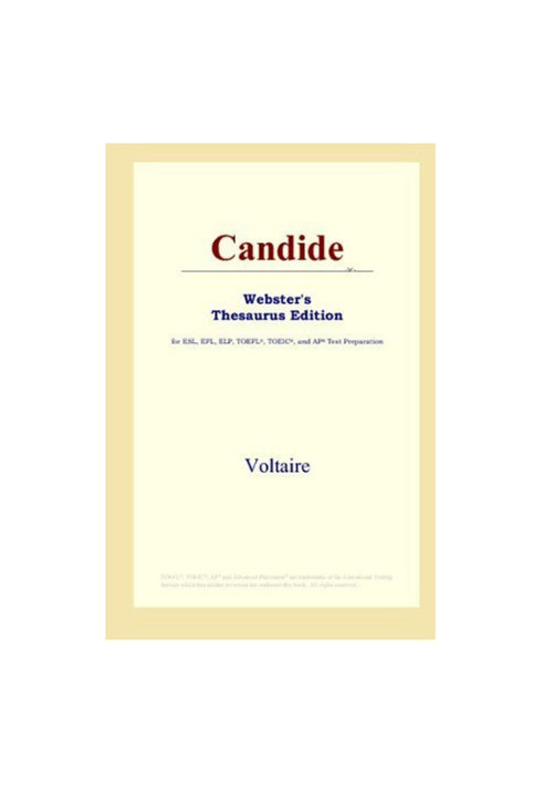 Candide (Webster's Thesaurus Edition)
