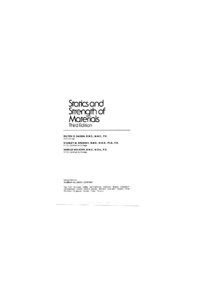 Statics and strength of materials