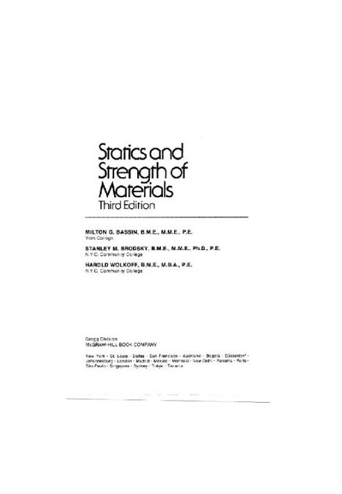 Statics and strength of materials