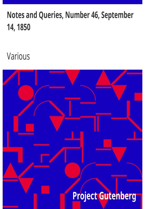 Примітки та запити, номер 46, 14 вересня 1850 р