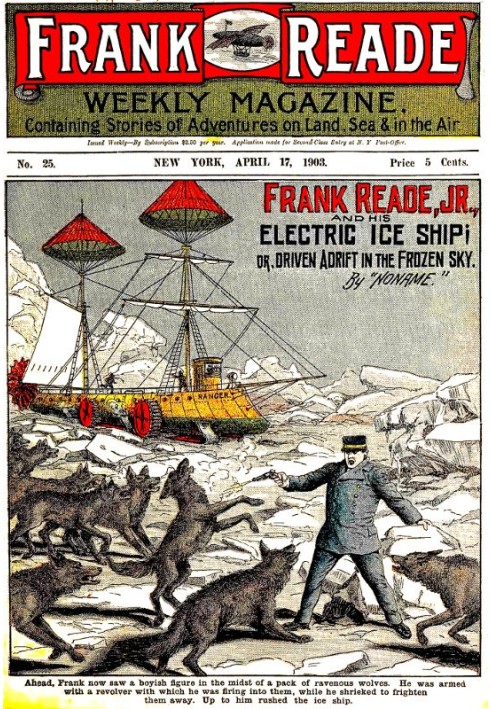 Frank Reade, Jr., and His Electric Ice Ship; or, Driven Adrift in the Frozen Sky.