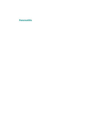 Pancreatitis : medical and surgical management