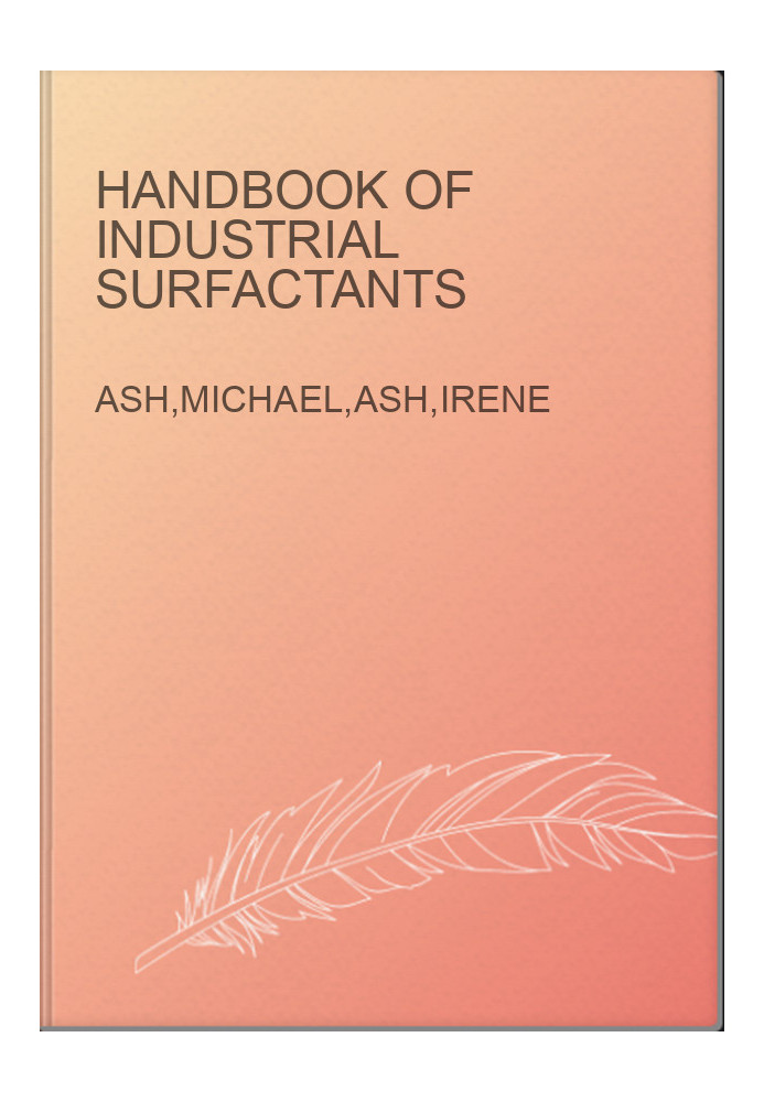 Handbook of Industrial Surfactants