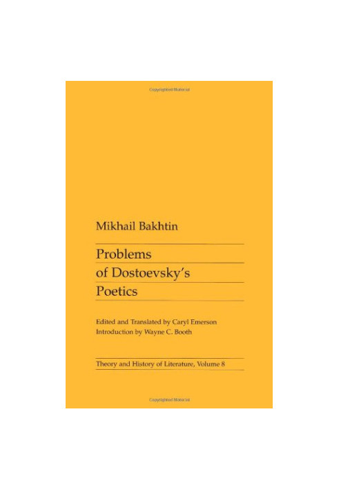 Problems of Dostoevsky's poetics