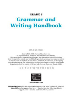 Grammar and Writing Handbooks G5