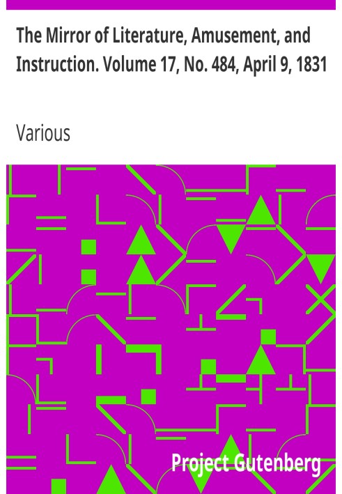 Зеркало литературы, развлечений и обучения. Том 17, № 484, 9 апреля 1831 г.