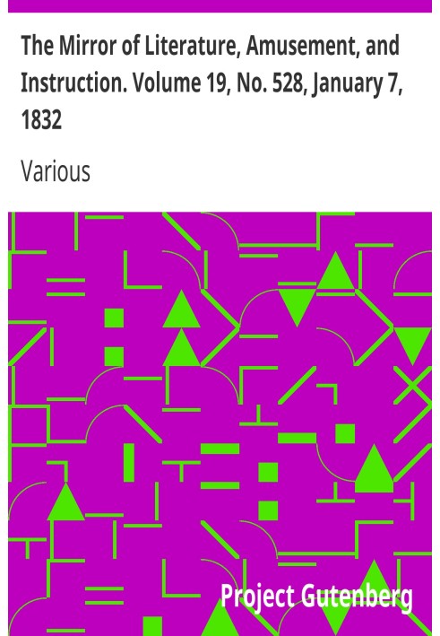 Дзеркало літератури, розваг і навчання. Том 19, № 528, 7 січня 1832 р