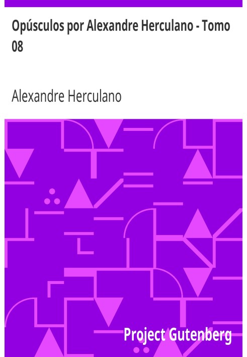 Booklets by Alexandre Herculano - Volume 08