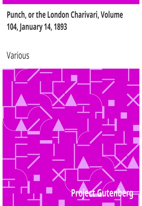 Панч, або Лондонський чаріварі, том 104, 14 січня 1893 р