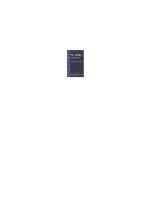 Metaphysics: Books Gamma, Delta, and Epsilon (Clarendon Aristotle Series)