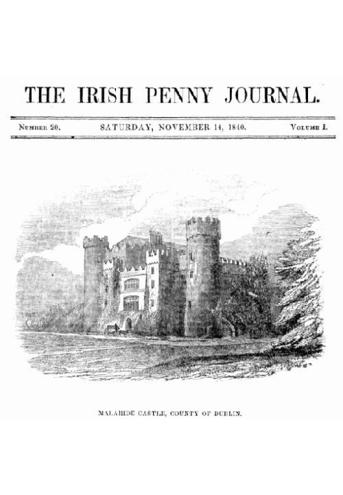 The Irish Penny Journal, Vol. 1 № 20, 14 листопада 1840 р