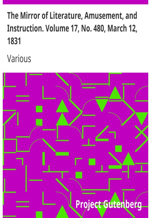 Зеркало литературы, развлечений и обучения. Том 17, № 480, 12 марта 1831 г.