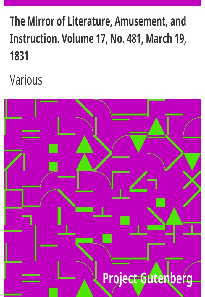 Дзеркало літератури, розваг і навчання. Том 17, № 481, 19 березня 1831 р