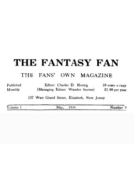 Поклонник фэнтези, том 1, номер 9, май 1934 г. Журнал The Fan's Own Magazine