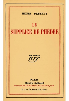 The torture of Phèdre: $b novel