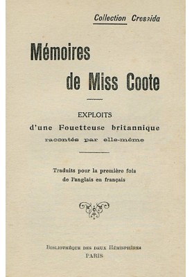 Memoirs of Miss Coote: Exploits of a British whipping girl as told by herself
